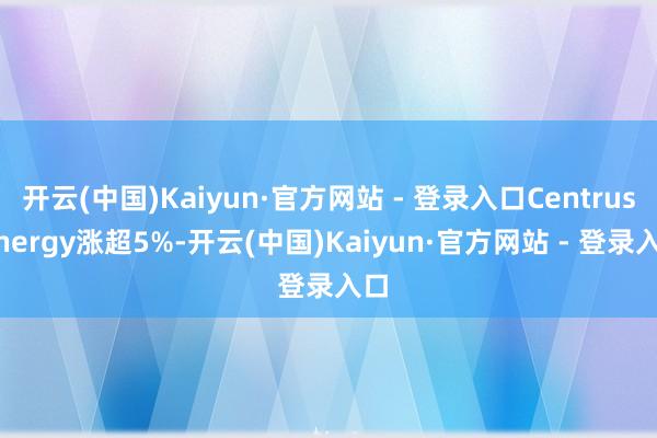 开云(中国)Kaiyun·官方网站 - 登录入口Centrus Energy涨超5%-开云(中国)Kaiyun·官方网站 - 登录入口