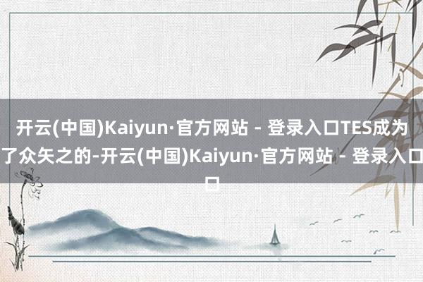 开云(中国)Kaiyun·官方网站 - 登录入口TES成为了众矢之的-开云(中国)Kaiyun·官方网站 - 登录入口