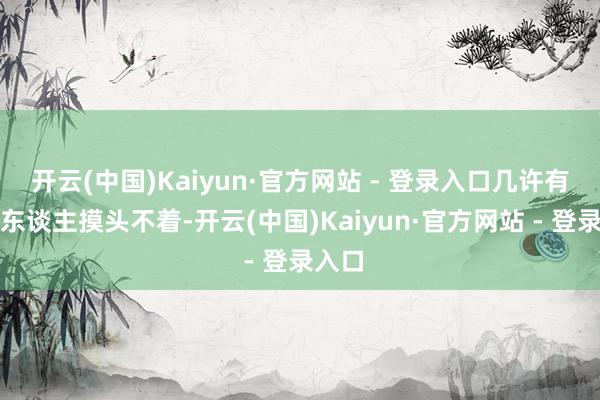 开云(中国)Kaiyun·官方网站 - 登录入口几许有点让东谈主摸头不着-开云(中国)Kaiyun·官方网站 - 登录入口