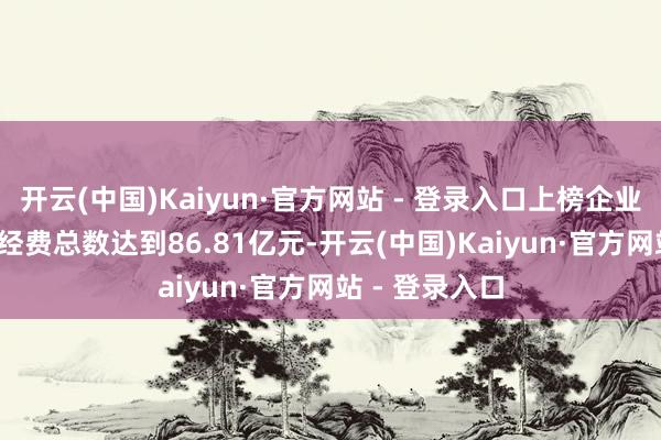 开云(中国)Kaiyun·官方网站 - 登录入口上榜企业2023年研发经费总数达到86.81亿元-开云(中国)Kaiyun·官方网站 - 登录入口