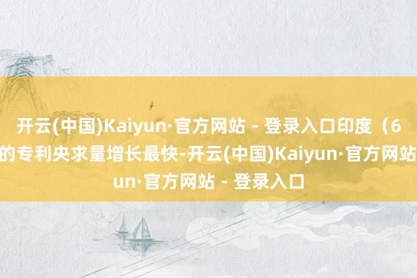 开云(中国)Kaiyun·官方网站 - 登录入口印度（64480 件）的专利央求量增长最快-开云(中国)Kaiyun·官方网站 - 登录入口