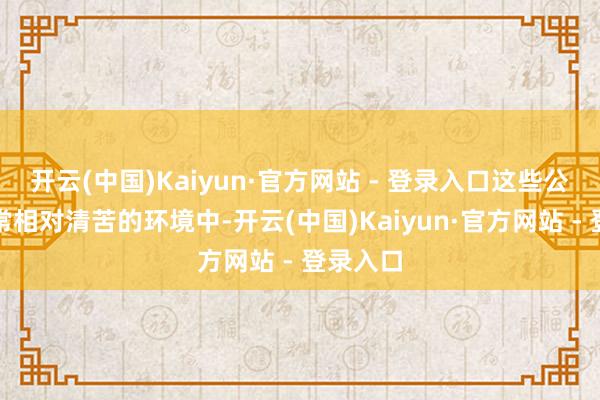 开云(中国)Kaiyun·官方网站 - 登录入口这些公司在往常相对清苦的环境中-开云(中国)Kaiyun·官方网站 - 登录入口