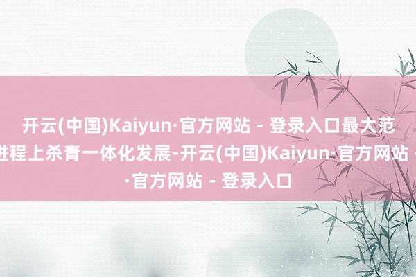开云(中国)Kaiyun·官方网站 - 登录入口最大范围和最猛进程上杀青一体化发展-开云(中国)Kaiyun·官方网站 - 登录入口
